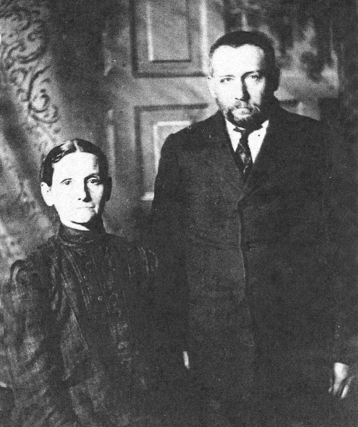 Wedding picture (?) of Frantisek and Maria Snobl